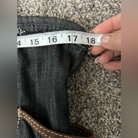 Thirty-One Stylish Denim Tote Bag with spacious room and outside pockets - Picture 6 of 9